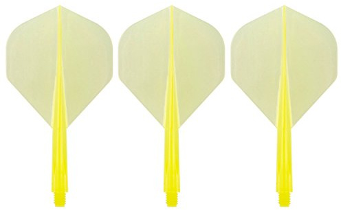Condor Zero Stress Flight System - Standard Clear Yellow - Dart Flights Short