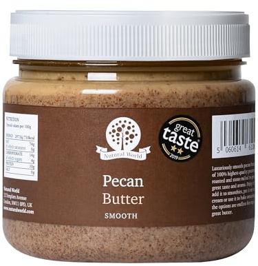 Nutural World - Smooth Pecan Nut Butter (1kg) - 100% single ingredient | Great Taste Award Winner