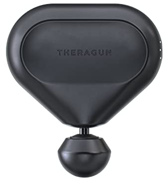 Theragun Mini - Pistolet de massage portable - Appareil compact de traitement des muscles et tissus profonds - Appareil de massage par percussion portable équipé de la technologie QuietForce™ - Noir