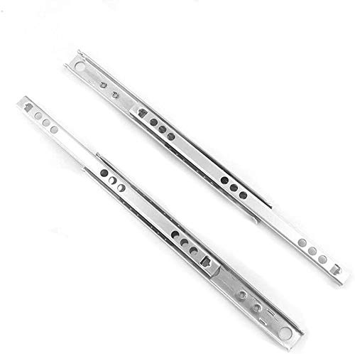 1 Paar Metalllager-Schubladenschienen für 17 mm Ersatz-Schubladenschienen 17 mm breit x 246 mm