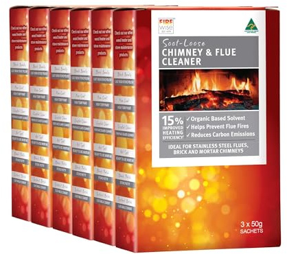 Firewise 18 Treatments Soot-Loose Chimney & Flue Cleaner Dissolves Soot, Tar and Creosote Increases Heater Efficiency, Reduces Smoke Emissions & is Non-Corrosive