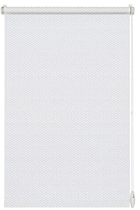 Gardinia Rollo Shaun zum Kleben und Klemmen, Tageslicht-Rollo, Blickdicht und lichtdurchlässig, Alle Montage-Teile inklusive, Weiß, 100 x 160 cm EASYFIX