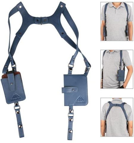 wiipara Versteckte Unterarm Schultertasche, Anti-Diebstahl Schulterholster Geldgürtel Holster Tasche, Brieftasche Portemonnaie mit Unterarmholster Geheimtasche für Sicherheit beim Reisen Sport Arbeit