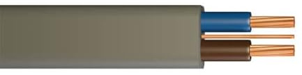 MPS 6mm Twin and Earth 6242Y Flat Grey Electric Cable - Cut To Size (1 Metre)