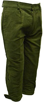 Walker & Hawkes - Mens Moleskin Shooting Plus Twos Breeks Trousers - Olive - 42