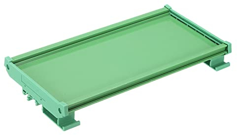 sourcing map PCB DIN Schienenmontage Träger Leiterplattenmontage Halter 100x220mm Grün