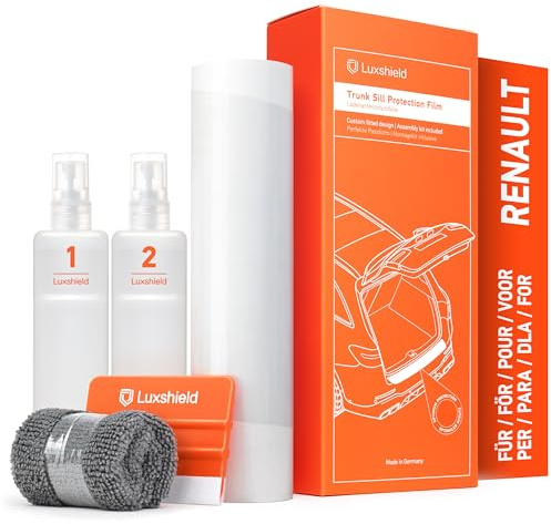 Luxshield Pellicola Protettiva per Bordo di Carico per Renault Austral I 2022-2026 - Protezione Paraurti, antigraffio, per vernice - Trasparente