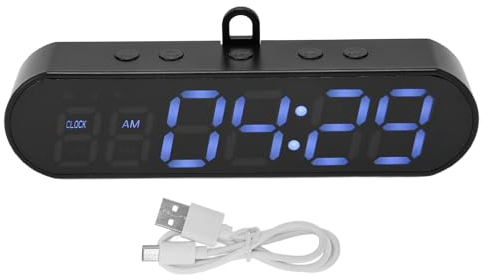 banapoy Temporizador Gimnasio, Cronómetro Digital Multifuncional con Temporizador A Intervalos, Cuenta Atrás por Rondas, Alarma, Control Pitido, Cronómetro para Deporte, Hogar, Aula