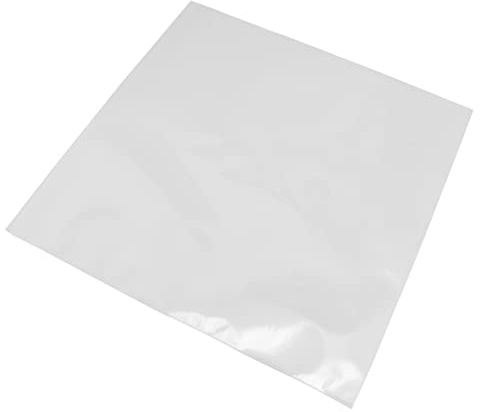 Mikikit 50pezzi Sacchetti per Record Buste Protettive Trasparenti per Dischi Vinile Spessore Maggiore e Design Senza Chiusura Custodia per CD Protezione Ottimale da Graffi e Usura