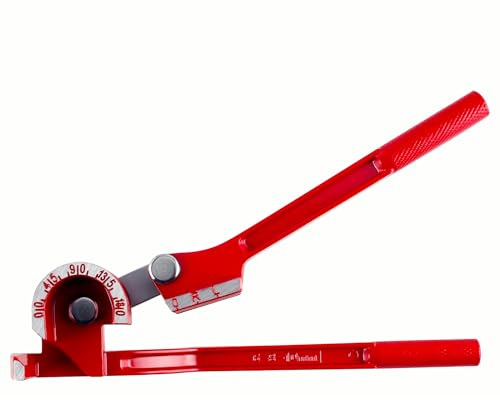 TIOMIOSEA Rohrbiegegerät 3-in-1 Bremsleitung Biegewerkzeug 6-8-10 mm Rohrbieger 0-180 Grad manueller biegezange für Aluminium Messing Kupferrohr Dünnes Hohlrohr - Rot