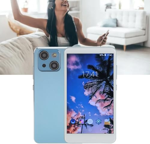 Lettore MP4, con Funzioni Complete, Schermo HD da 5,0 Pollici, Touchscreen IPS da 16 Milioni di Colori, Riduzione del Rumore, Supporta Video Musicali PhotoWiFi, Radio