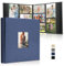 DazSpirit Albums photo de 15 x 10 cm, 1 000 pochettes, couverture en lin, grande capacité, peut contenir des photos de 10 x 15 cm en format paysage et portrait, idéal pour les livres photo de mariage