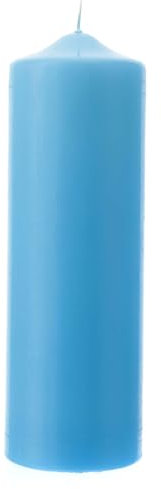 Candela azzurro opaco da altare 240x80 mm