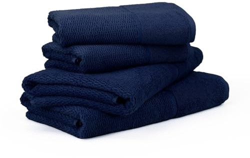 Möve for frottana Handtuchset Pearl 4-TLG Handtücher - 2X 50x100 cm + 2X 67x140 cm, 100% Baumwolle, deep sea