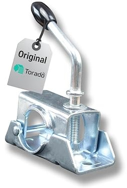 Torado Anhänger Stützrad Halterung Ø4,8 cm Klemme Stützradhalter mit Knebelfeststeller Anhänger Klemmhalter Anhänger Zubehör