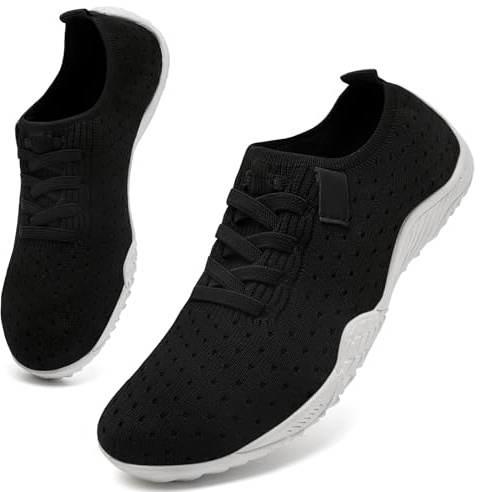 UNQWQZ Chaussures Pieds Nus Femme Sneakers Pieds Nus Douces Chaussures de Course Douces Chaussures de Sport Légères Baskets Respirantes Chaussures de Marche Semelle en Caoutchouc Antidérapante