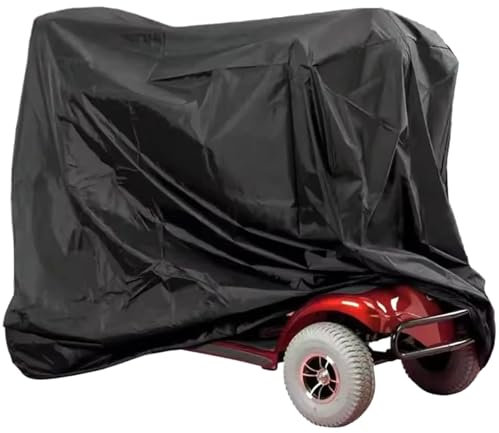 Electric Scooter Cover Waterproof Sun Tear Proof Mobility Scooter Cover All Season Universal Scooter Cover for with Seat or without Foldable Kick Scooter Scooter Accessories Electric Scooter Accessori