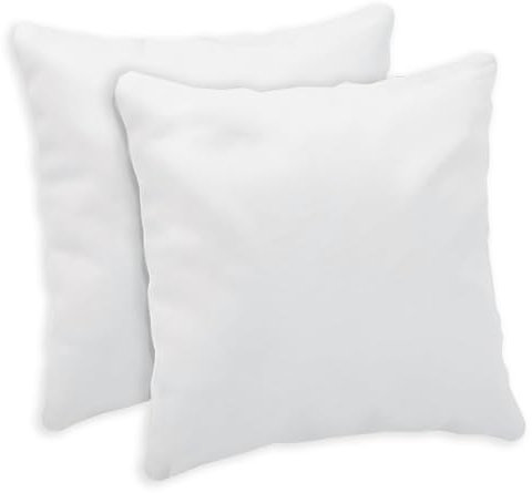 Giovanni Dolcinotti | Juego de 2 Fundas de Cojines para sofá de 40 x 40 cm – Fundas de cojín Decorativas – 100% algodón – Fundas con Cremallera Oculta – Blanco – Modelo Atlanta