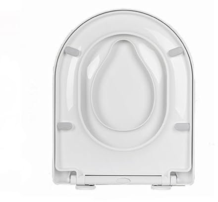Brigtviee Abattant WC Familial Lunette Toilettes 2 en 1 SièGe De Toilette avec SièGe Enfant IntéGré Amovible U Forme Universelle Ajustement Souptins De Toilette pour Tout-Petits Et Adultes,Blanc