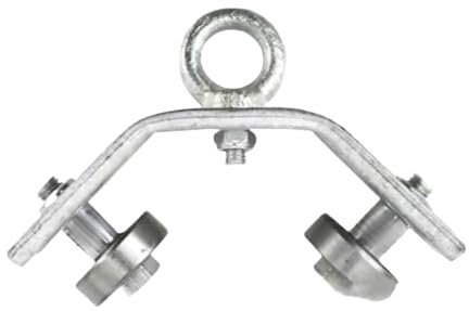 Heavy-duty Pulley Angle Iron Circular Bearing Trolley | Crane Bearing Wheel | Angle Iron Cable Pulley Crane Lifting Ring | Dependable And Consistent Functionality | For Construction Workshop