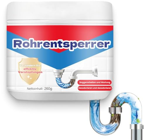 Rohr-Auffrischung, Abflussreiniger Extra Stark, Leistungsstarker Rohrfrei Unblocker gegen Verstopfungen, Rohrreiniger Drain Cleaner für Badewanne, Waschbecken, Toiletten, Küche & Bad (1)