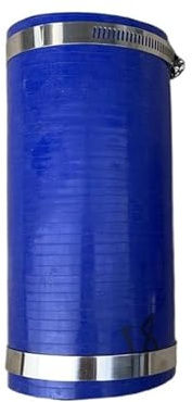 Manguito Turbo Manguera de tubo de intercooler de silicona recta de 10 cm de largo, refrigerante de alta temperatura y alta presión, turbo, envío con 2 abrazaderas manguera gasolina(Blue ID25x100mm)