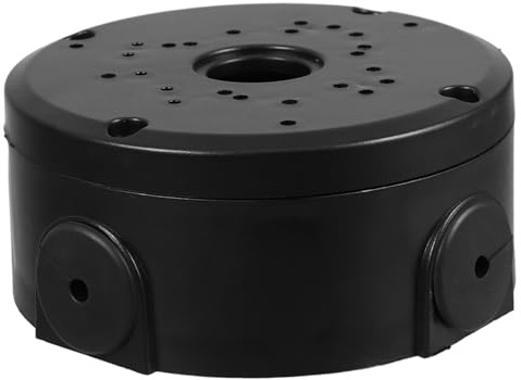 CONGARTENO Anschlussdose Kabelversteck Elektrokasten für Decken und Wandmontage Rundes Kunststoffgehäuse Schwarz Installationsbox für Gewerbe und Wohnbereiche