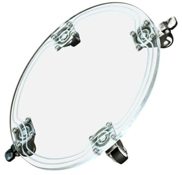 SHINEOFI Bewegliches Blumentopf Tablett 26cm Transparenter Acrylhalter Mit Universalrädern Großer Pflanzentopf Roller Für Schonung des Bodens Und Einfache Mobilität