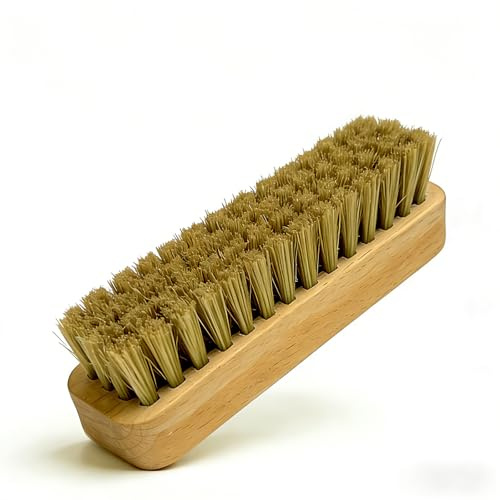 Horsehair Shoe Brush Leather Care: Soft Premium Bristles Wooden Handle Polish Cleaning Brush – Perfect for Fabric Shoes Boots Sneakers – Gentle Buffing Tool for Professional Shoe Care