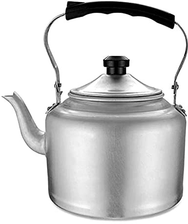 Bollitore in alluminio spesso, grande capacità 3-10 litri, bollitore leggero per fornelli a gas - Pentolame ideale per bollitura e preparazione rapida