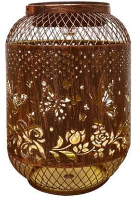 Oxxggkao Lámpara colgante solar ornamental con capacidad de energía de 400 mAh, ideal para valla de patio, rama de árbol, luz solar decorativa