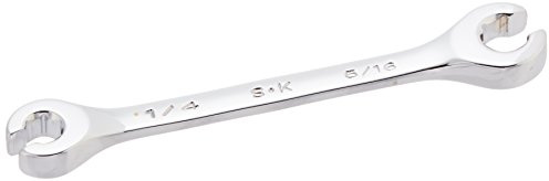 SK Tools USA 1/4 X 5/16, 6 Point, Regular, SuperKrome® Double Open End Wrench | F810