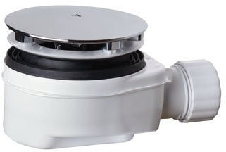 Bossini 6261076651 – Bonde receveur douche Aloha diamètre 90 avec siphon Chrome/Chrome