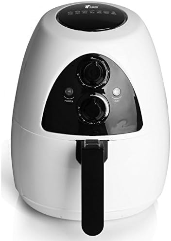 FREIDORA SIN ACEITE 2 litros. Control de temperatura hasta 230º. Capacidad depósito: 4 litros. Capacidad cesta: 2 litros. Color blanco con Panel de acero inoxidable. 1230W