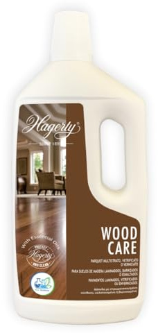 Hagerty Wood Floor Care Limpiador intensivo de todo tipo de suelos de madera 1 litro I Eficaz friegasuelos de parquet, tarima flotante o suelos laminados con efecto antideslizante