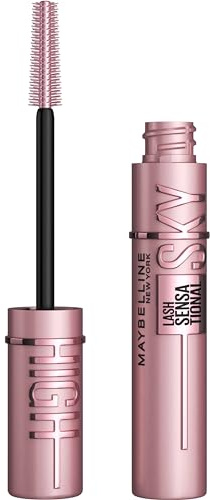 Maybelline Lash Sensational Sky High Washable Mascara Makeup, Volumizing, Lengthening, Defining, Curling, Multiplying, Buildable Formula, Blackest Black, 1 Count