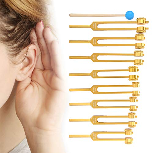 Stimmgabel, 8 Stück Professionelle Stimmheilungs-Stimmgabel, Stimmgabel aus Aluminiumlegierung für die Klangheilung Gesunde Pflege