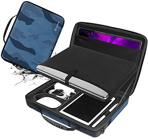 Smatree Hard Shell Carry Case Compatible with ASUS Zenbook 14/14 OLED Slim/14X Space Edition Laptop,ASUS Zenbook 14 Carry Bag,Camo Blue