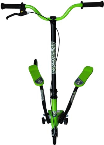 Patinete Doble DE 3 Ruedas Capacidad DE Carga 100 KG (Verde)
