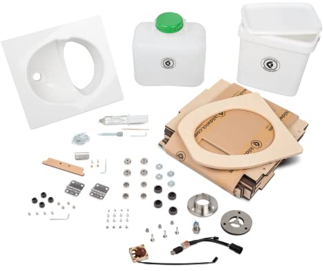 Kildwick MiniLoo Hydro Bausatz Campingtoilette/Komposttoilette mit Lüfter 12V weiß