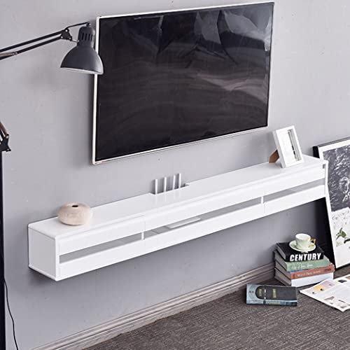 Uvency 47-Zoll-Schwebeschrank Zum Aufhängen Von Tv-Ständern Aus Holz Zur Wandmontage Von Gaming-Komponentenregal Mit 3 Aufbewahrungsmöglichkeiten Für Multimedia-Aufbewahrung Wohnzimmer-Unterhaltungs