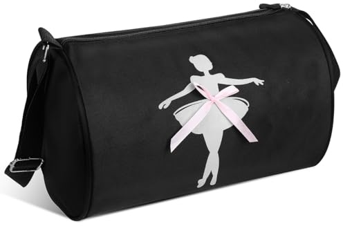 VALICLUD Ballettsack Für Mädchen Tutu Bag Als Umhängetasche Mit Verstellbarem Schultergurt Reißverschluss Für Ballettzubehör Schuhe Wasserflaschen Und Aufbewahrung Beim Tanztraining