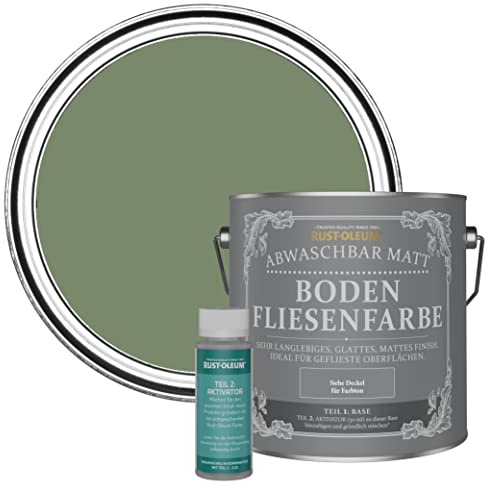 Rust-Oleum Green Washable Matt Floor Tile Paint - All Green 2.5L