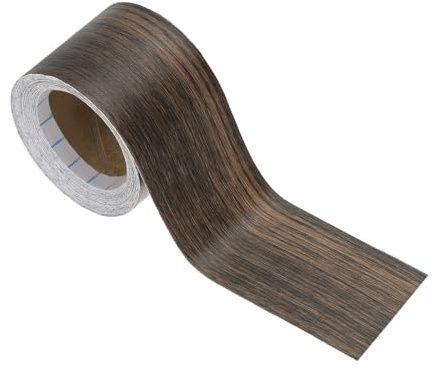 PATIKIL Klebeband Holzoptik 5cm x 10m Holzmaserung Reparaturband 2 x33ft, Strukturiertes Reparaturband zur Reparatur von Tür, Schränken, Tisch, Walnuss
