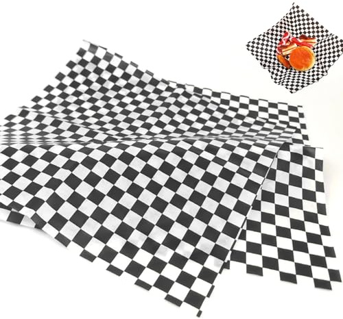 MORAINJAY 100 Feuilles de Papier Sulfurisé Imperméable et Anti-Graisse, Papier Alimentaire de Qualité pour Emballage, Idéal pour Frites, Burgers, Sandwichs et Cuisson (30x30cm)