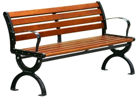 HZEPDVT Gartenbankmöbel aus Massivholz, Doppelte Gartenbank for den Außenbereich, Vorgarten- und Hinterhofbank, wetterfester Terrassenstuhl, Parkstuhl(59.06 * 19.69in)