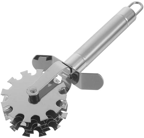 STOBAZA Stainless Steel Meat Tenderizer Roller, 5 Wheel Meat Rolling Softener Roller for Steak Chicken Pork Beef -1pc