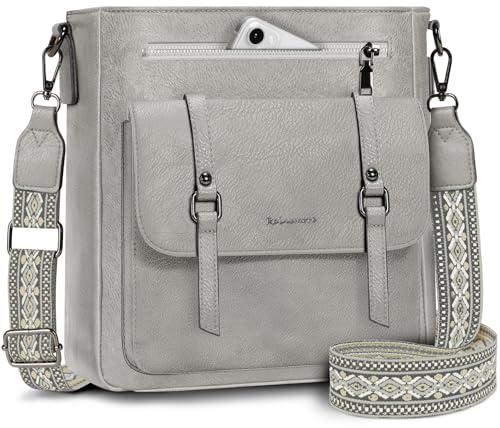 RAINSMORE Cross Body Bag Women PU Leather Women's Cross-body Bags Medium