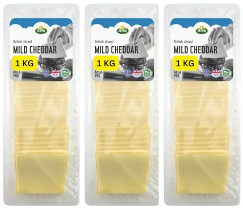 Mild Cheddar Cheese Slices 3x1KG Arlas (3x1KG)
