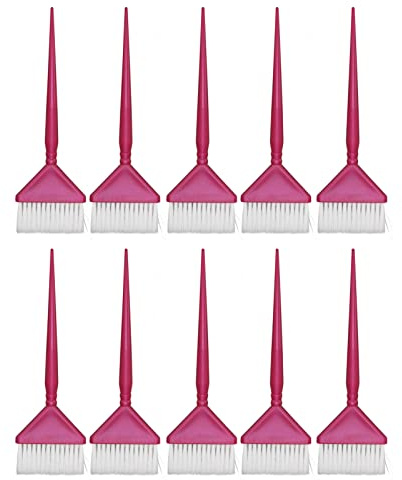 Ensemble de pinceaux de coloration de cheveux, 10 pièces, poignée ergonomique, applicateur de teinte, brosse de teinture pour Salon de beauté (L)
